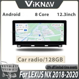 Viknav Car Radio For LEXUS NX (2018-2020)12.3 inch Touch Screen Wireless Carplay