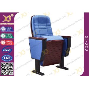 Buy cheap Upholstered Ergonomic High Grade Fold Up Auditorium Seating / Movie Theater Chairs from wholesalers