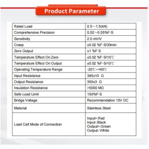 Buy cheap UNIVO UBWP303Y Robotic Arm Small Electronic Scale Rated Load 0.1-20t Sensitivity 2.0mV/V from wholesalers