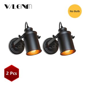 Vintage Wall Lamp Industrial light wall sconc,Plug with push button switch