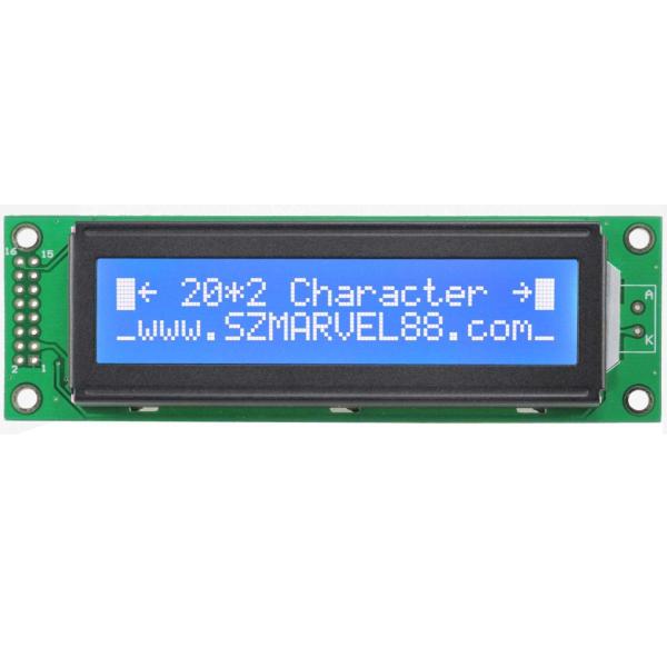 Buy cheap M2002A--B5,20x2 Character Dot-matrix LCM, 2002 LCM,STN Blue, transmissive/negative, SPLC78 from wholesalers