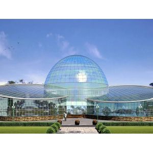 Buy cheap Galvanized Pipe Sightseeing Greenhouse Restaurant Custom Shaped 4600㎡ product