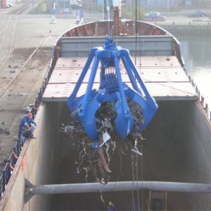Buy cheap 6m3 Steel Scrap Loading Rope Mechanical Orange Peel Grab from wholesalers