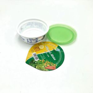 Buy cheap 250ml PP plastic cup with plastic lid from wholesalers