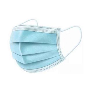 100% PE Plastic Disposable Surgical Masks Nose Wire Bridge With Elastic Ear