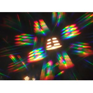 Rainbow 3d Fireworks Glasses , Plastic Frame Diffration Glasses