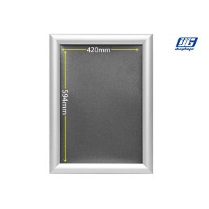 Buy cheap A2 Poster Holder / Rectangle Silver Snap Poster Frames With Epe Foam Corner Protector from wholesalers