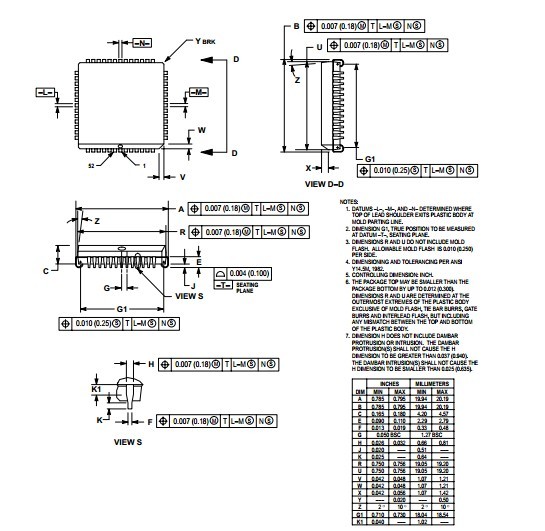 Buy cheap Integrated Circuit Chip HCMOS Microcontroller Unit MC68HC908AS60VFN MOTOROLA PLCC52 from wholesalers