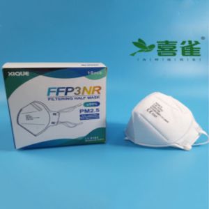Head Mounted FFP3 Disposable Dust Masks Folding Valveless Single Use Face Mask