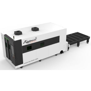 Buy cheap Enclosed Fiber Laser Cutting Machine with 6kw Laser source from wholesalers