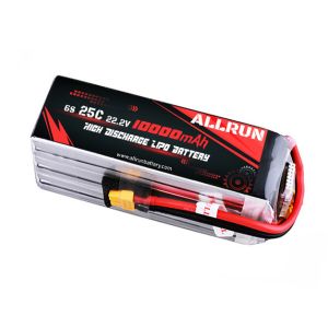 Buy cheap 22.2V 6S 10000mAh LiPo Battery 25C High C Rate LiPo Battery Pack from wholesalers