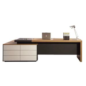 MDF Aluminum E1 Panel Executive Manager Table Anti Scrape