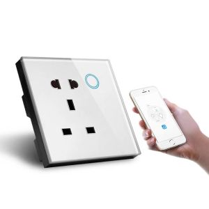 Buy cheap Smart Home Wifi Uk Standard Tuya App Smart Life Power Monitor 5pin Universal Wifi Socket With Led Indicator from wholesalers