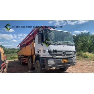 Buy cheap 56M 8x4 Used Concrete Boom Pump for Construction Projects from wholesalers