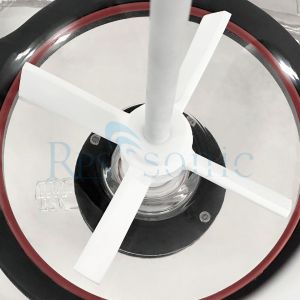 Ultrasonic homogenizer mixing extraction processor with glass reaction vessel