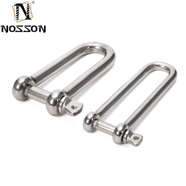 Precision Casting Technology 8mm Professional 316 Stainless Steel Bolt Type D Shackle with Screw Collar Pin