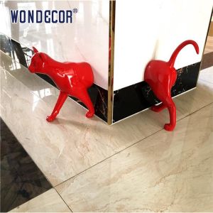 Buy cheap Geometric Cat Stainless Steel Modern Sculpture Passing Through Wall from wholesalers