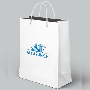 Buy cheap Foldable Wedding Custom White Paper Bags 200gsm Varnishing Surface Handling product