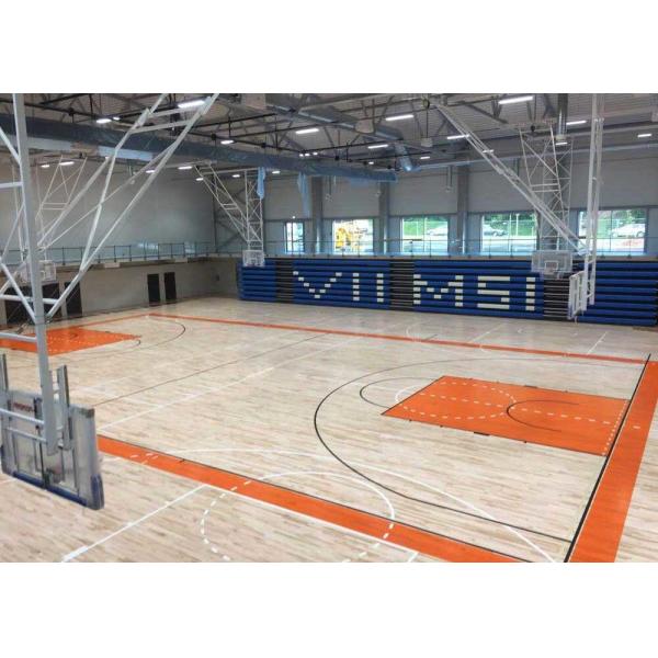 Fireproof Retractable Bench Seating , Sport Retractable Audience Seating With