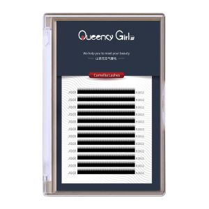 Camellia Synthetic Mink Eyelash Extensions , Blooming Lashing Single Eyelash