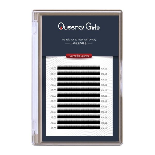 Camellia Synthetic Mink Eyelash Extensions , Blooming Lashing Single Eyelash