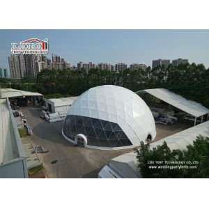 Buy cheap 40m Diameter White Geodesic Dome Tents With Transparent Window from wholesalers