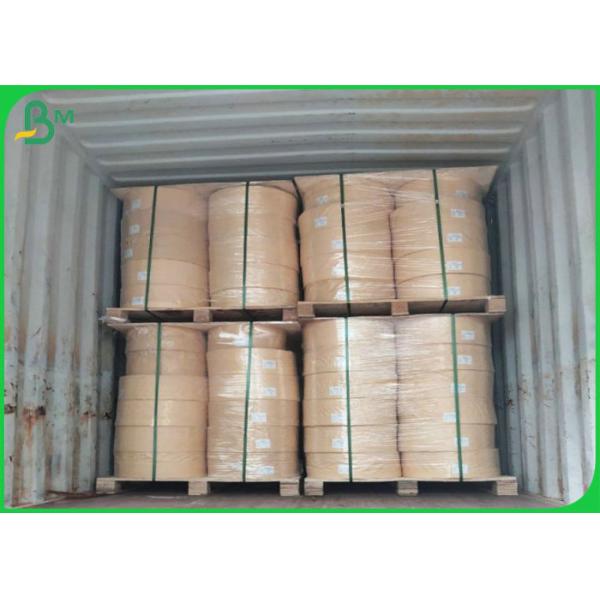 60gsm 15mm Width Food Grade Kraft Paper For Straw Surface Material 