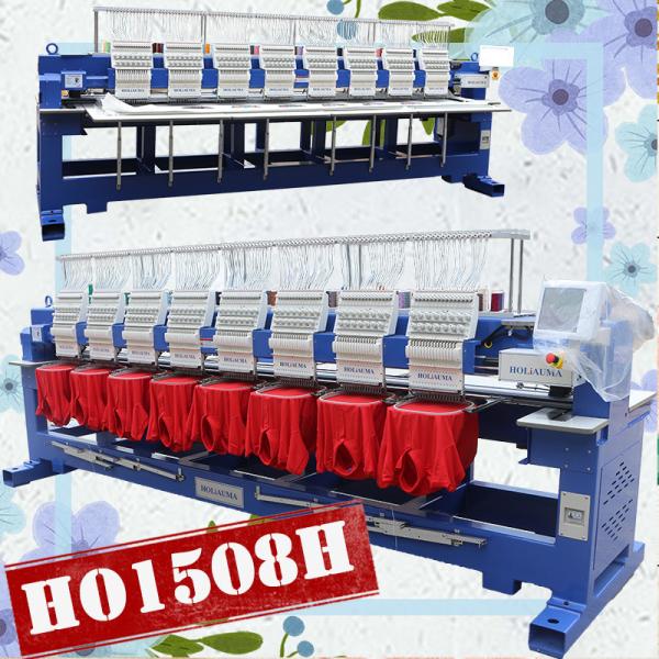 Quality HOLiAUMA cap/tshirt/flat/3d embroidery machine 8 heads 1200 spm computerized industrial embroidery machine for sale for sale