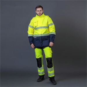 Buy cheap 220 To 260gsm High Visibility Safety Work Uniforms Waterproof For Industry Workers from wholesalers