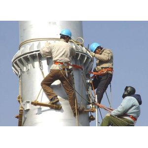 Monopole Lattice Transmission Tower , Galvanized / Painted Power Distribution