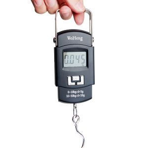 Buy cheap ABS Material 50kg/110lb Hanging Scale Electronic Weighing Scales for Travel Portable Digital Luggage Balance from wholesalers