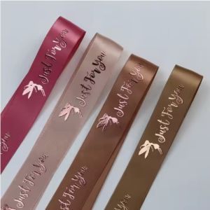 Buy cheap Customized Satin 3D Name Company Logo Printed Floral Ribbon for Valentine's Day Decor from wholesalers