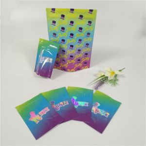 Buy cheap Plastic Hologram Shiny Resealable Stand Up Pouches k Runtz Bags Smell Proof from wholesalers