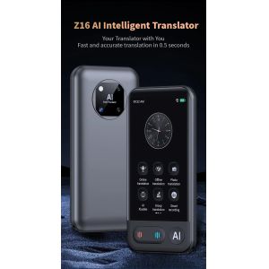 AI Intelligent Voice Real Time Z16 Translator Machine 139+ Multi Online
