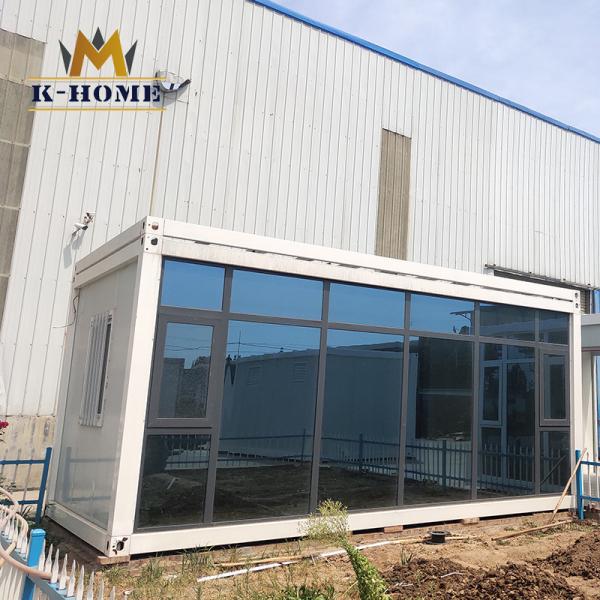 Buy cheap 20Ft Sandwich Panel Container House With Glass Curtain Wall from wholesalers