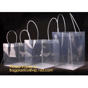 frosted gusset clear HDPE Plastic die cut soft loop handle shopping candy