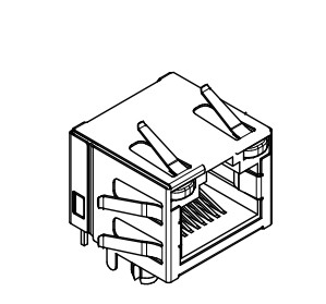 Buy cheap 615108137421R THR 8P8C Modular Jack With LED And EMI Finger from wholesalers