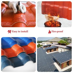 Buy cheap ASA PVC Roof Tile 2.5mm Thick Fire Retardant B1 Rated from wholesalers