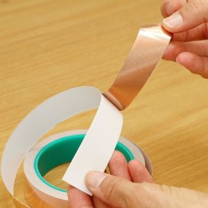 Buy cheap Smooth Surface Finish Copper Tape With Conductive Adhesive Demands from wholesalers