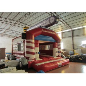 Buy cheap Firetruck Commercial Bounce House Quadruple Stitching  , Inflatable Jumping Castle 5 X 6m from wholesalers
