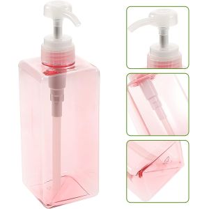650ml Empty Pink Shampoo Shower Gel Bottle Plastic Pet Cosmetic Bottle Container