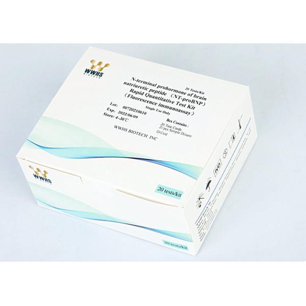 Buy cheap NT-ProBNP Cardiac Testing Kit High Accuracy FIA POCT For Heart Failure Detection from wholesalers