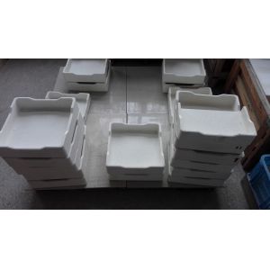 Buy cheap Rectangular Alumina Ceramic Crucible , Customized Metal Melting Crucible from wholesalers