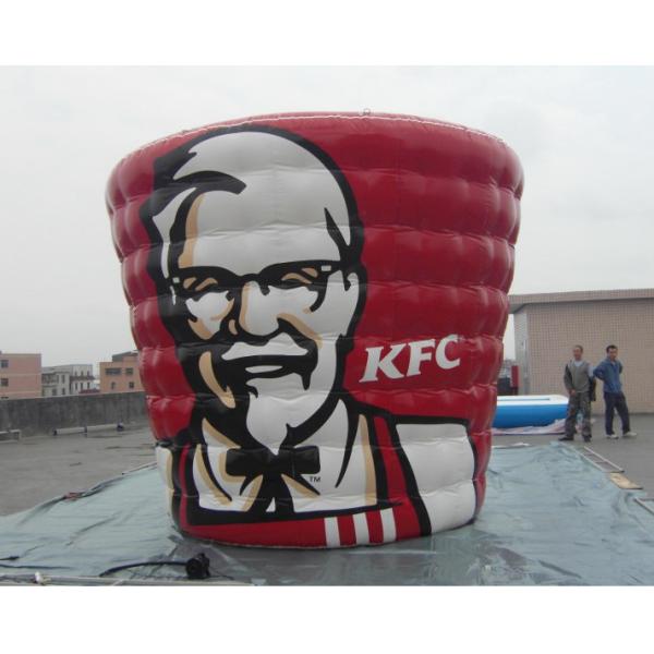 Quality inflatable advertising model kfc bucket replica for sale