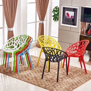 Buy cheap Hollow Officeworks Plastic Chairs With Excellent Load - Bearing Capacity from wholesalers