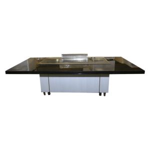 Outdoor Hibachi Table Barbecue Mobile Teppanyaki Grill Table