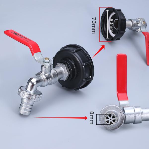 Buy cheap Reducing Adapter Coupling S60x6 Thread To 1/2" 3/4" 1" For IBC Tank Fitting Hose Water Drain from wholesalers