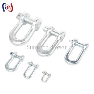 Buy cheap Hot Dip Galvanized Carbon Steel 120KN 16mm D Shackle from wholesalers