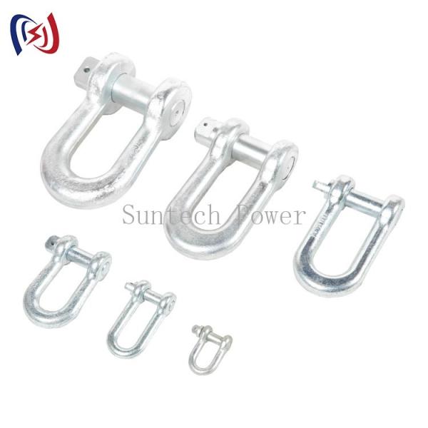 Hot Dip Galvanized Carbon Steel 120KN 16mm D Shackle