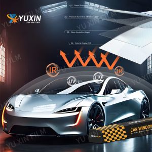 China 152cmx30m Self Adhesive Nano Ceramic Film For Car Privacy Protection Customized on sale